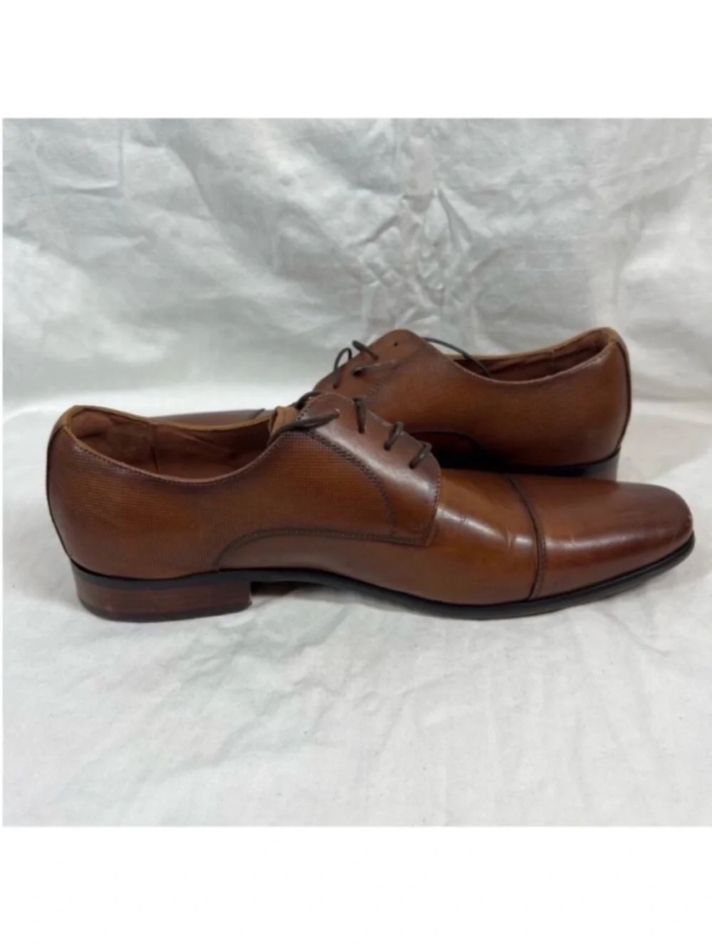 Florsheim Leather Jackson Cap toe Oxfords Cognac